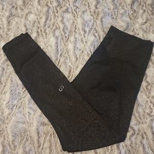 Curves N Combat Boots Leopard Print Leggings